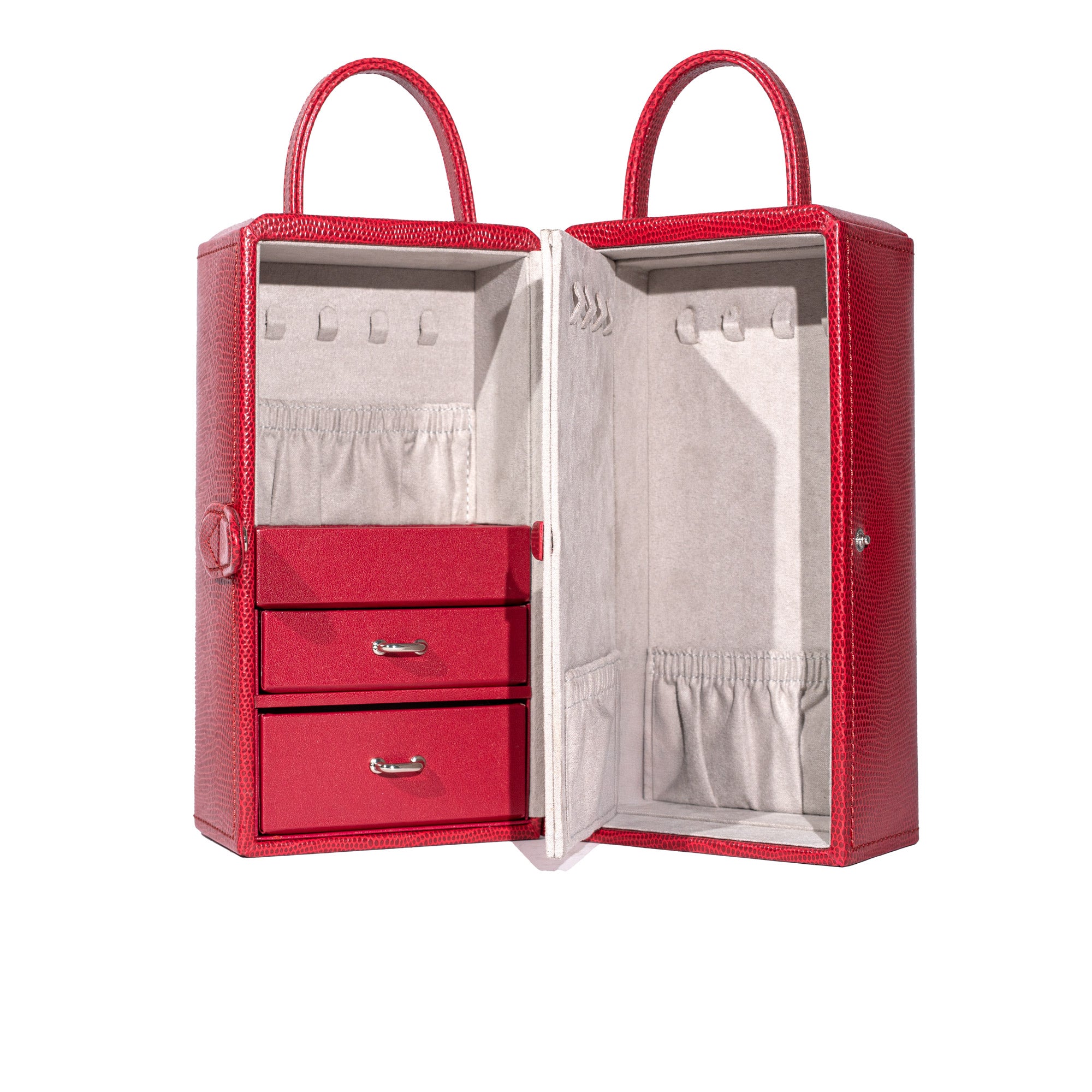 Friedrich 23 Milano Schmuckturm Rot Echsenoptik Kissen