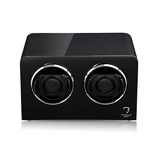 Modalo Inspiration MV4 Uhrenbeweger 2 Uhren Carbon Lack