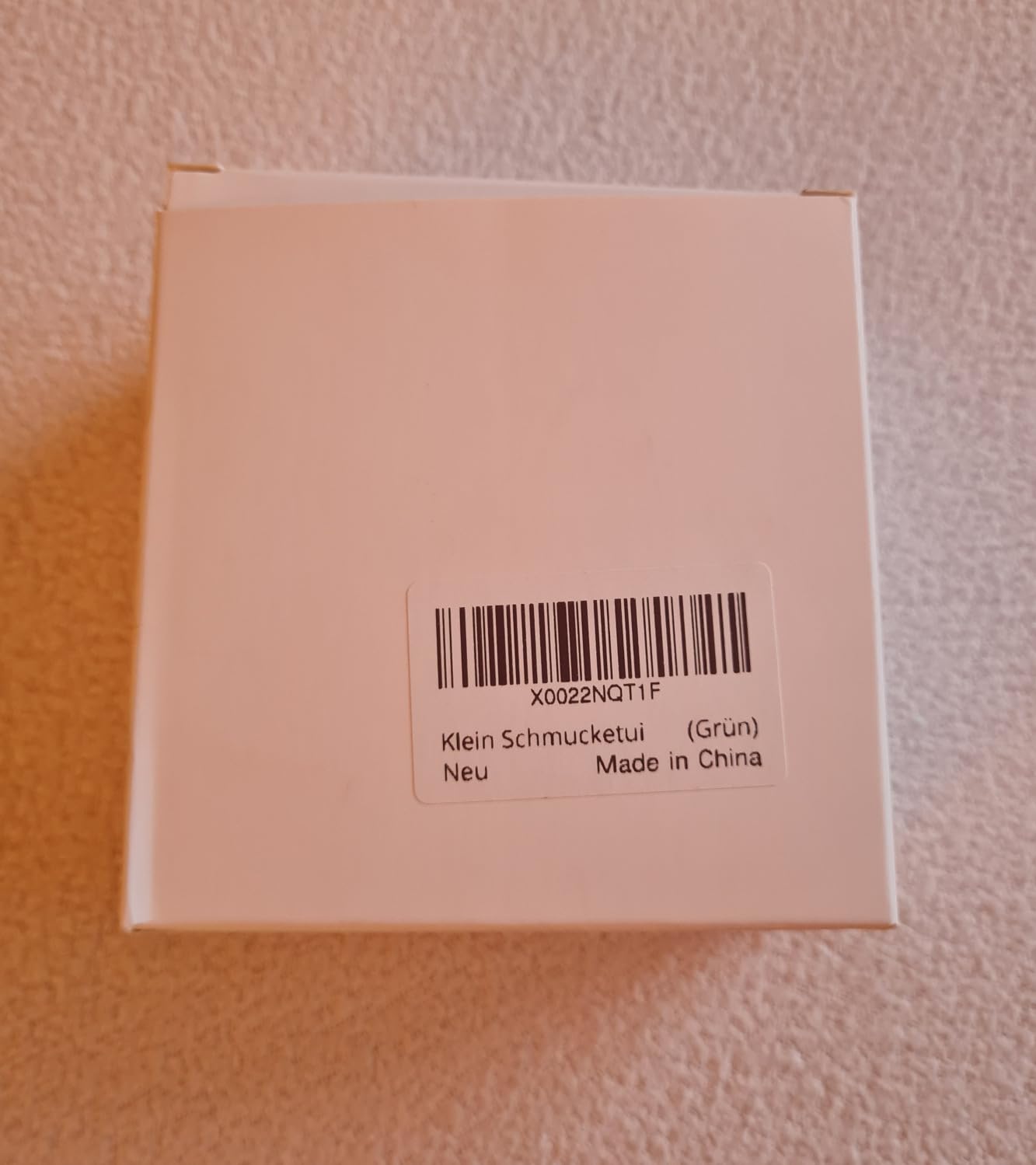 Dajasan Small Jewelry Box Schmuckbox Blau Samt Spiegel