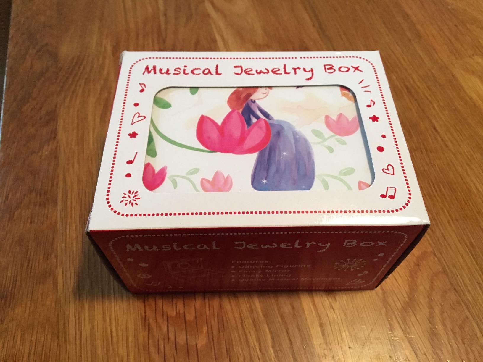 Jewelkeeper Ballerina Schmuckkästchen rosa-weiß mit Musik
