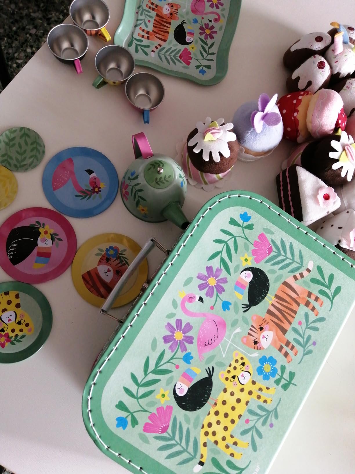 Jewelkeeper Tea Sets Teeservice Safari 15-teilig Zinn