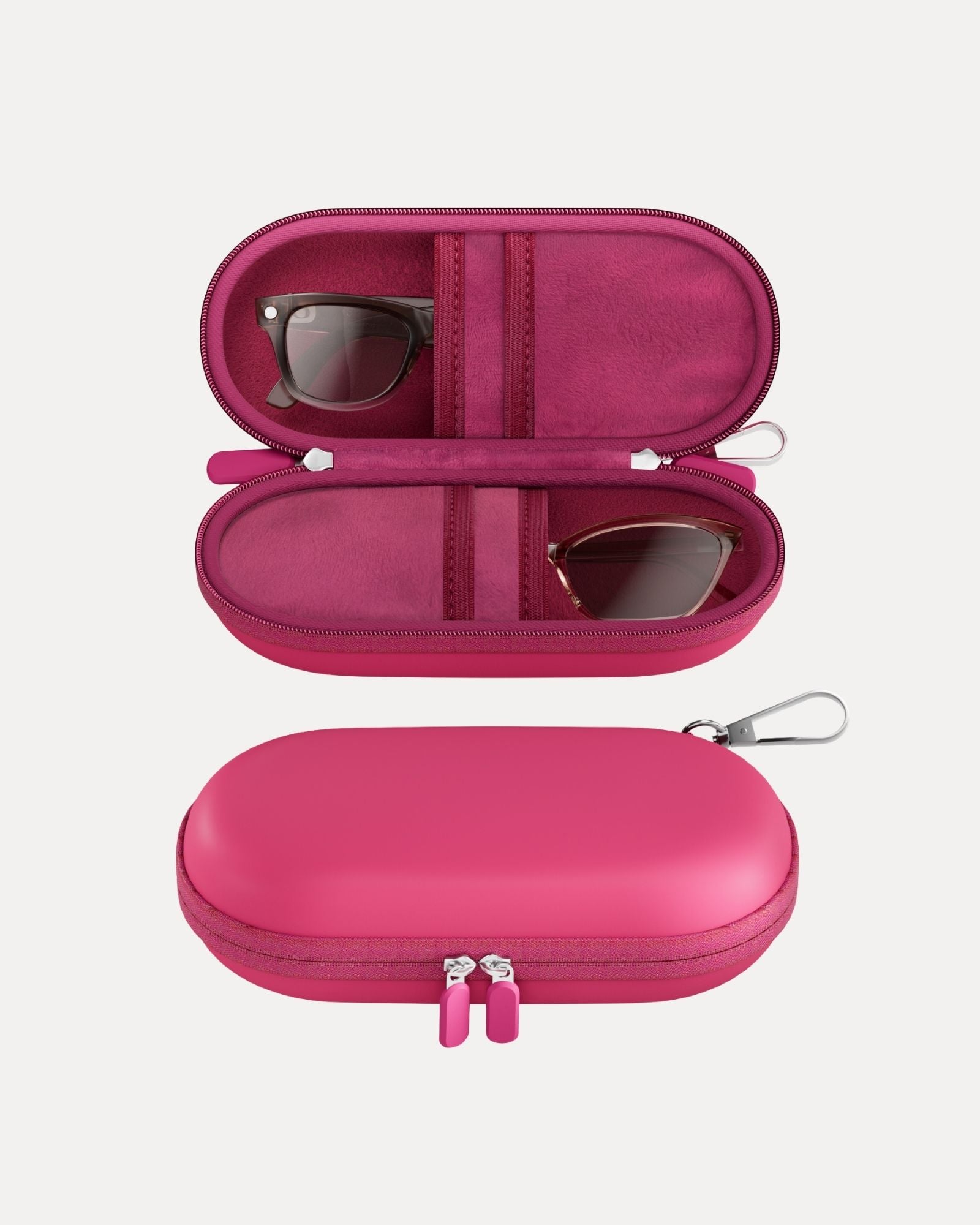 Lolalet Sunglass Box Brillenetui Himbeere für 2 Brillen EVA