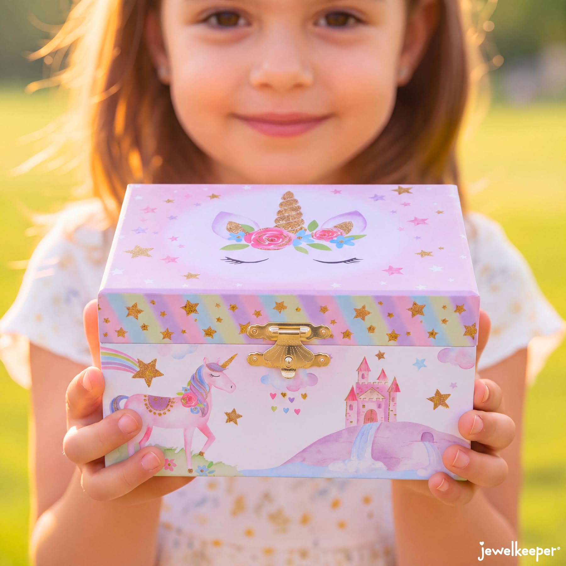 Jewelkeeper Unicorn Jewelry Boxes Musikbox Glitzer Einhorn