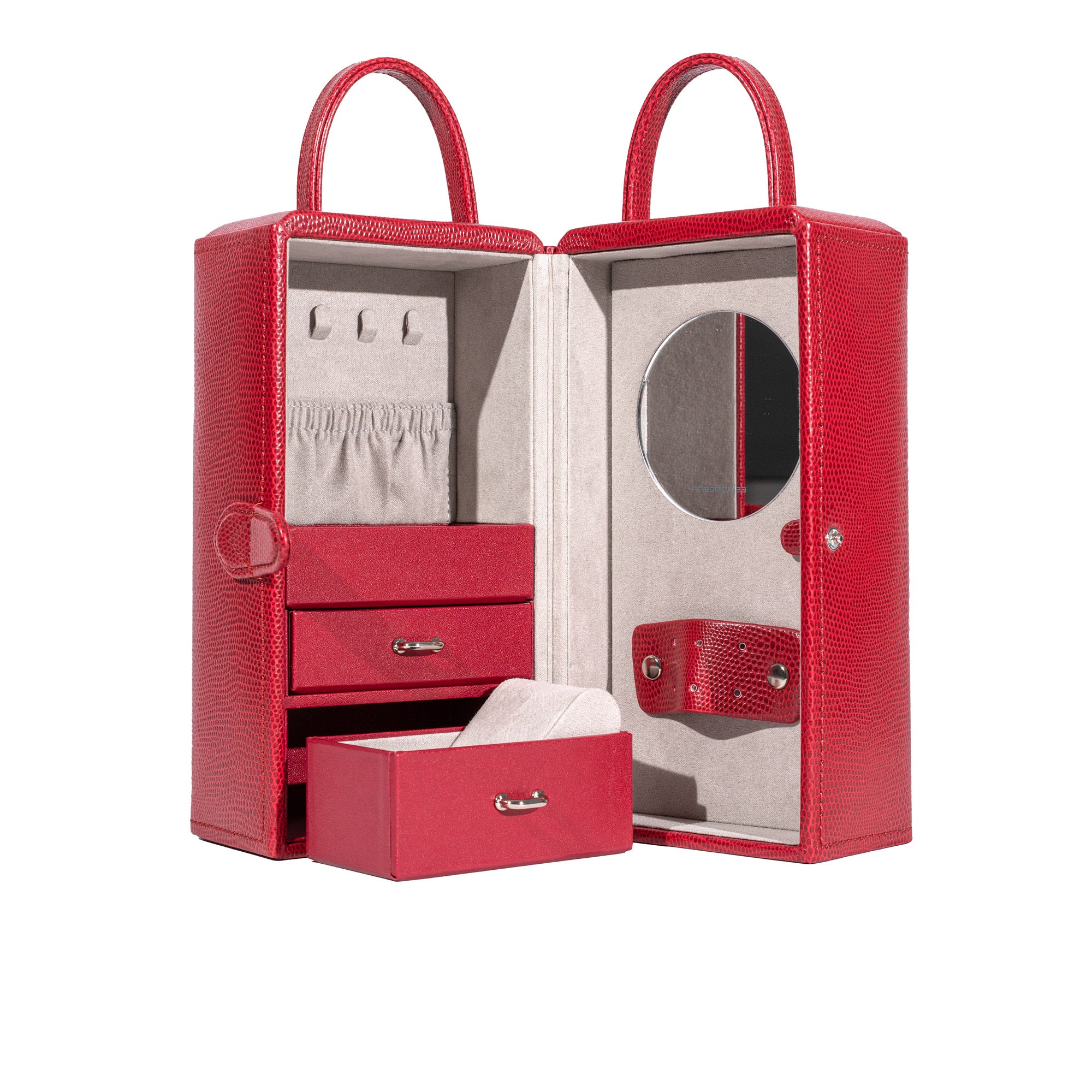 Friedrich 23 Milano Schmuckturm Rot Echsenoptik Kissen