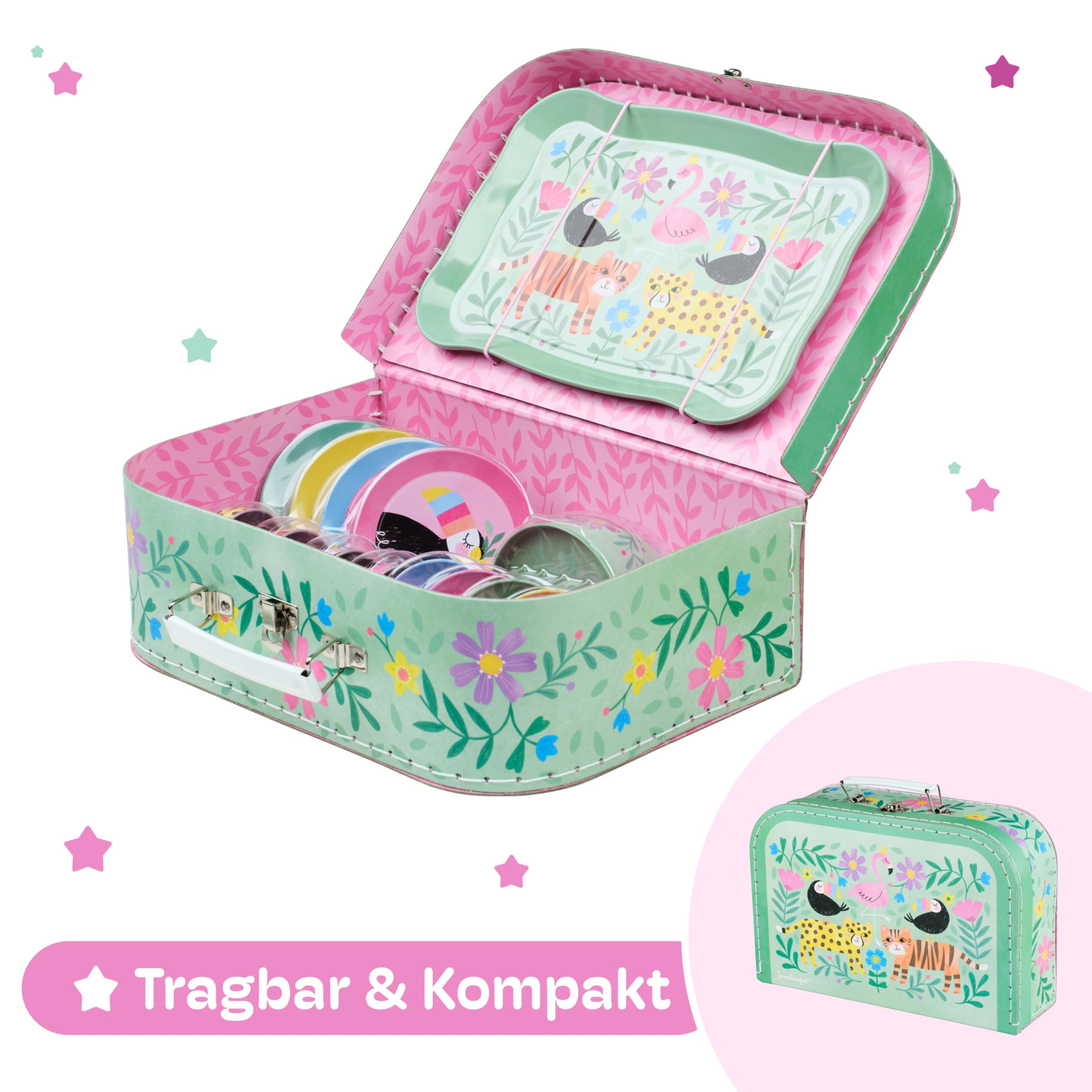 Jewelkeeper Tea Sets Teeservice Safari 15-teilig Zinn