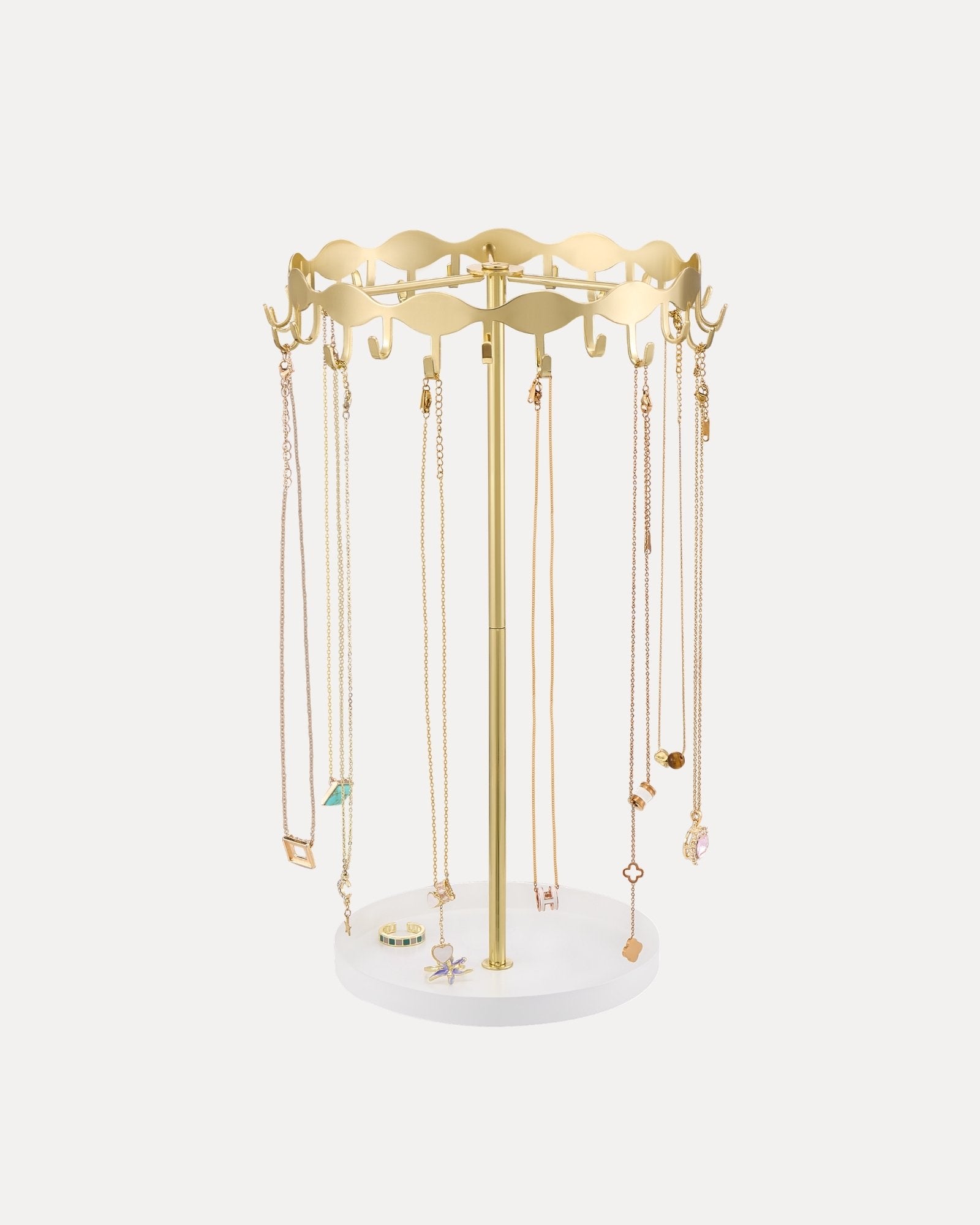 Lolalet Jewelry Stand Kettenständer Gold 26 Haken