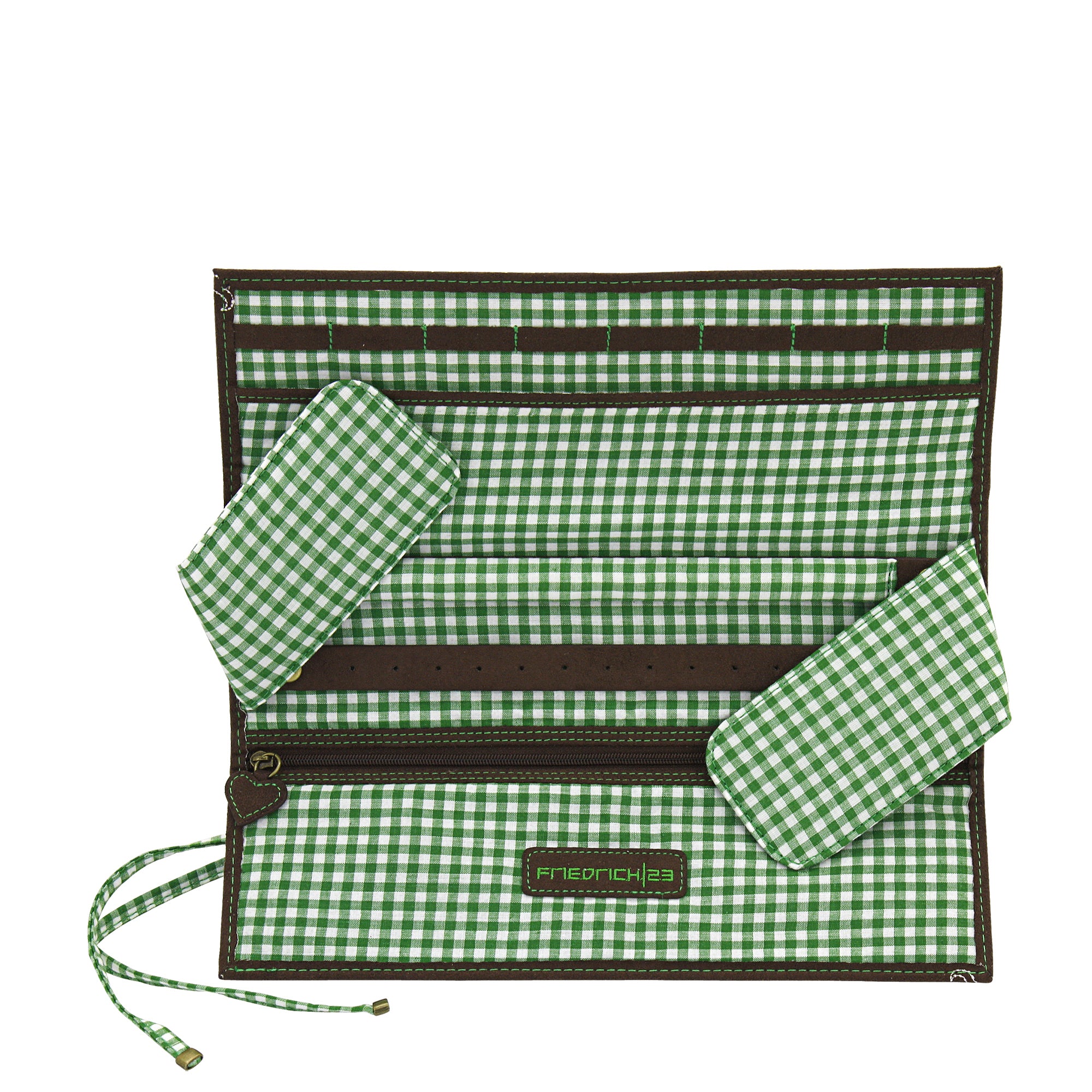 Friedrich 23 Bavaria Schmuckrolle Velour Trachten-Design Clutch