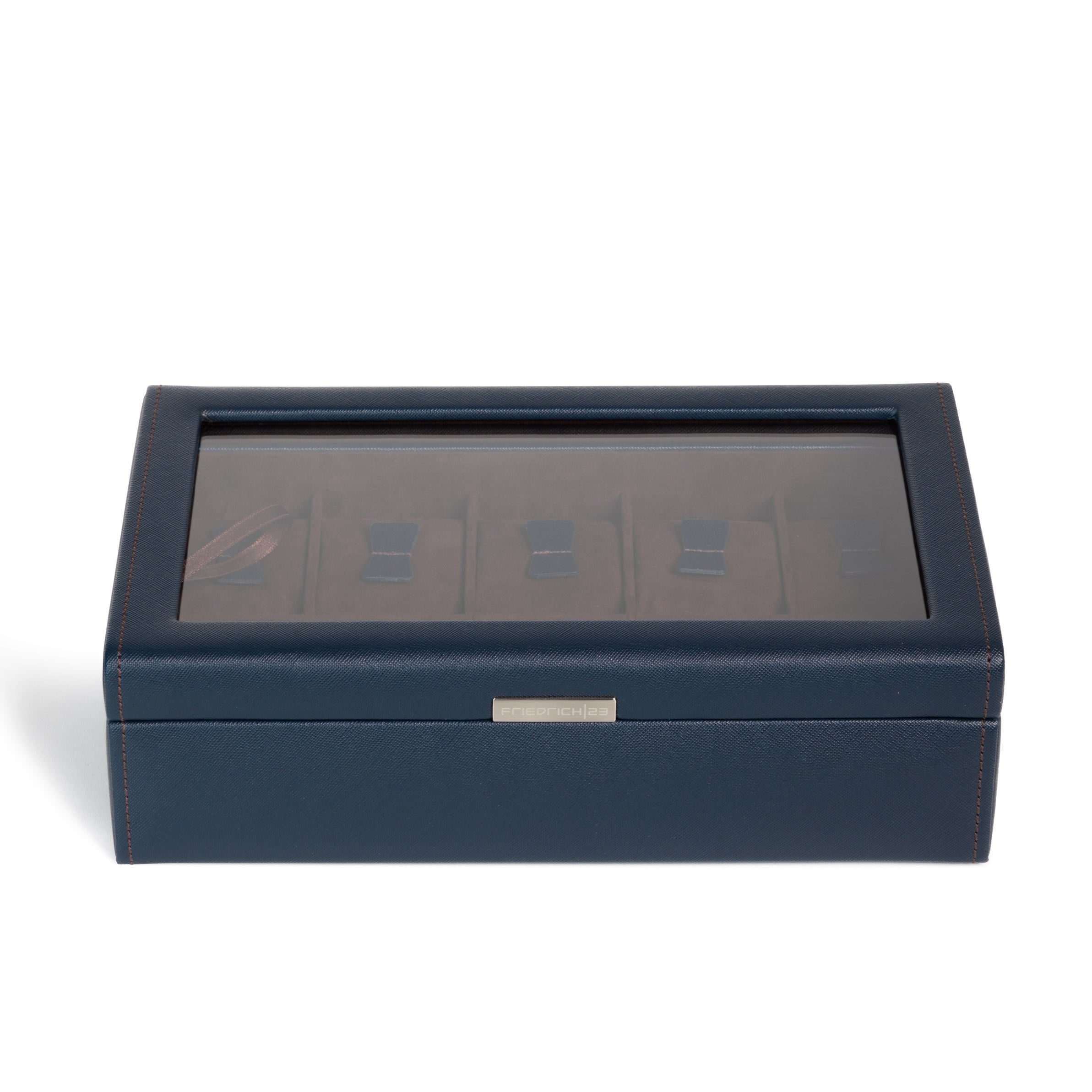 Friedrich 23 Bond Uhrenbox Schwarz 10 Uhren Cross Grain