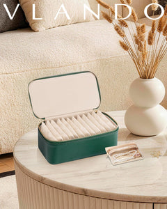 VLANDO Travel Ritual Schmuckorganizer 12 Fächer Kunstleder