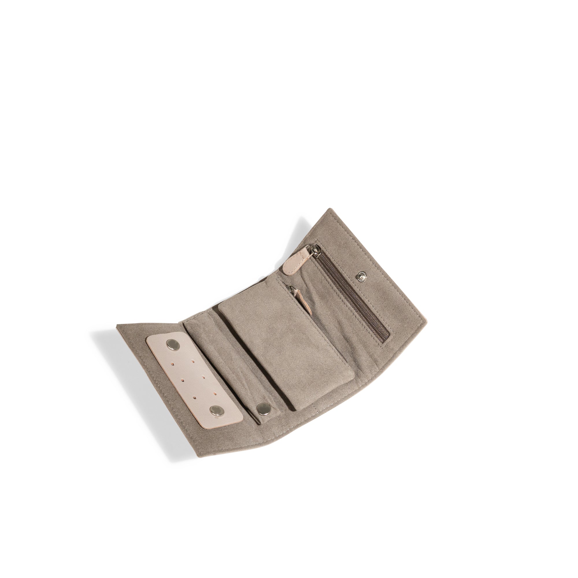 Friedrich 23 Sienna Schmuckrolle Leder Cappuchino Reise Etui