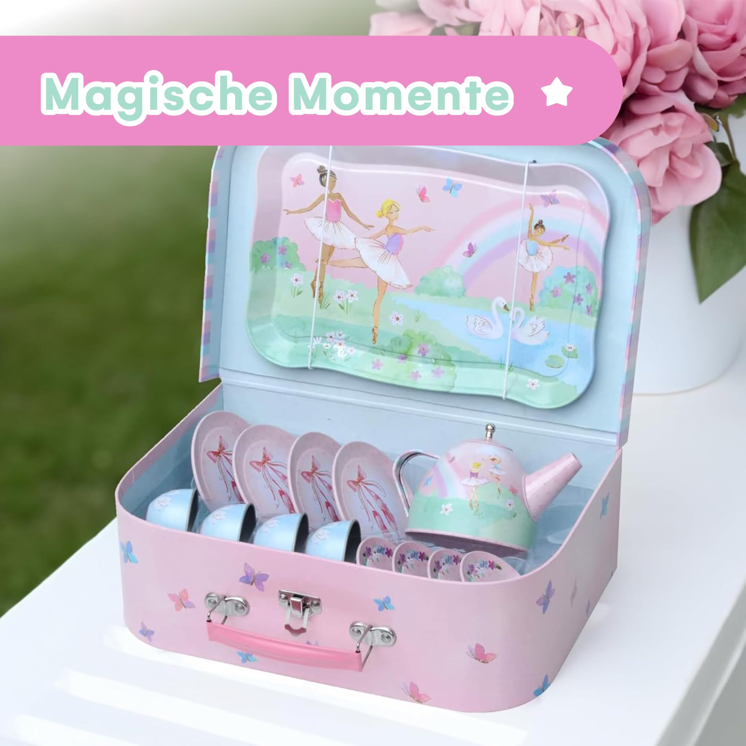 Jewelkeeper Tea Sets Teeservice Ballerina 15-teilig Zinn