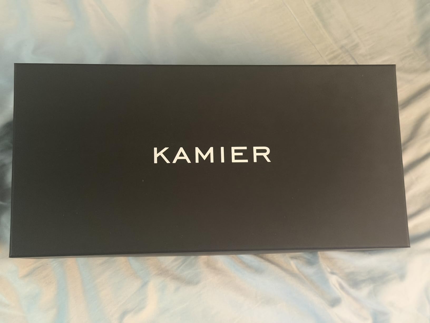 KAMIER Watch Boxes Uhrenbox 5 Fächer Schwarz PU-Leder Schloss