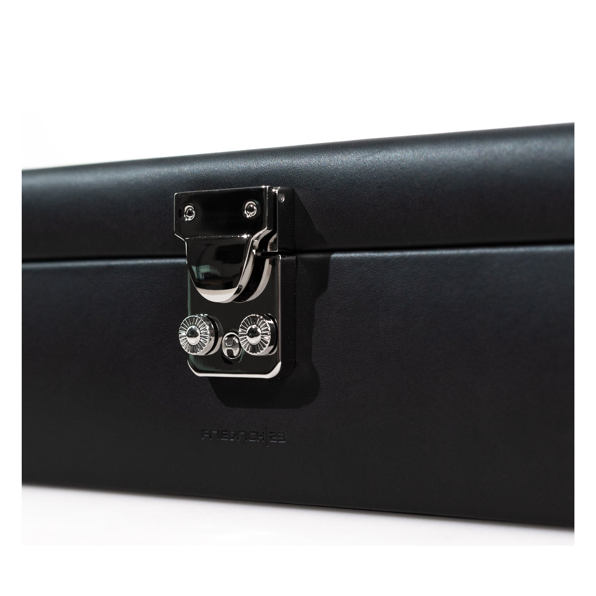 Friedrich 23 Infinity Uhrenbox Leder 10 Uhren Schwarz