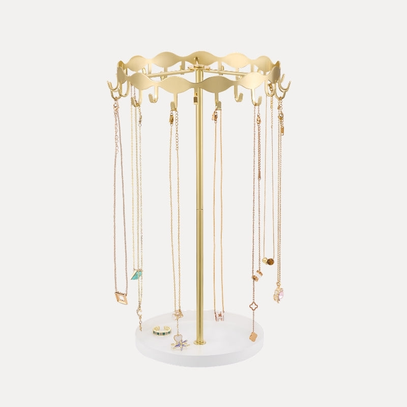 Lolalet Jewelry Stand Kettenständer Gold 26 Haken
