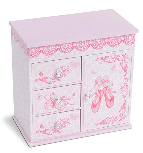 Jewelkeeper Ballerina Schmuckschatulle Schwanensee rosa 3 Schubladen