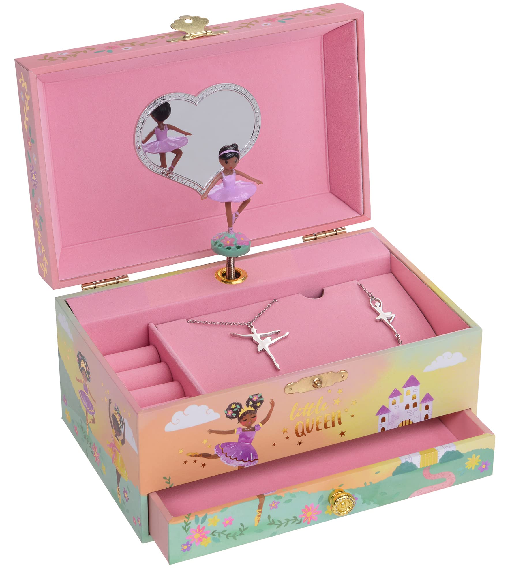 Jewelkeeper Ballerina Schmuckset Königin 3-teilig Musik