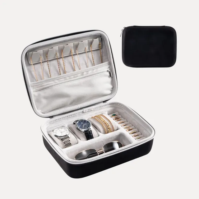 Lolalet Jewelry Box Reiseetui Grau Medium 3 Uhren EVA