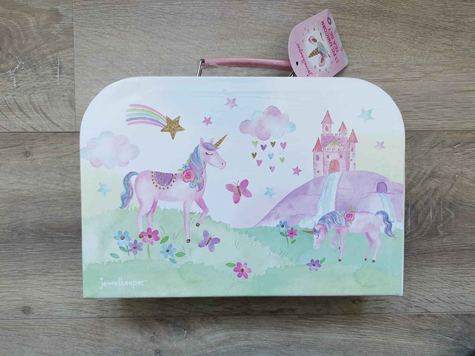 Jewelkeeper Tea Sets Teeservice Zinn 15-teilig Einhorn Party