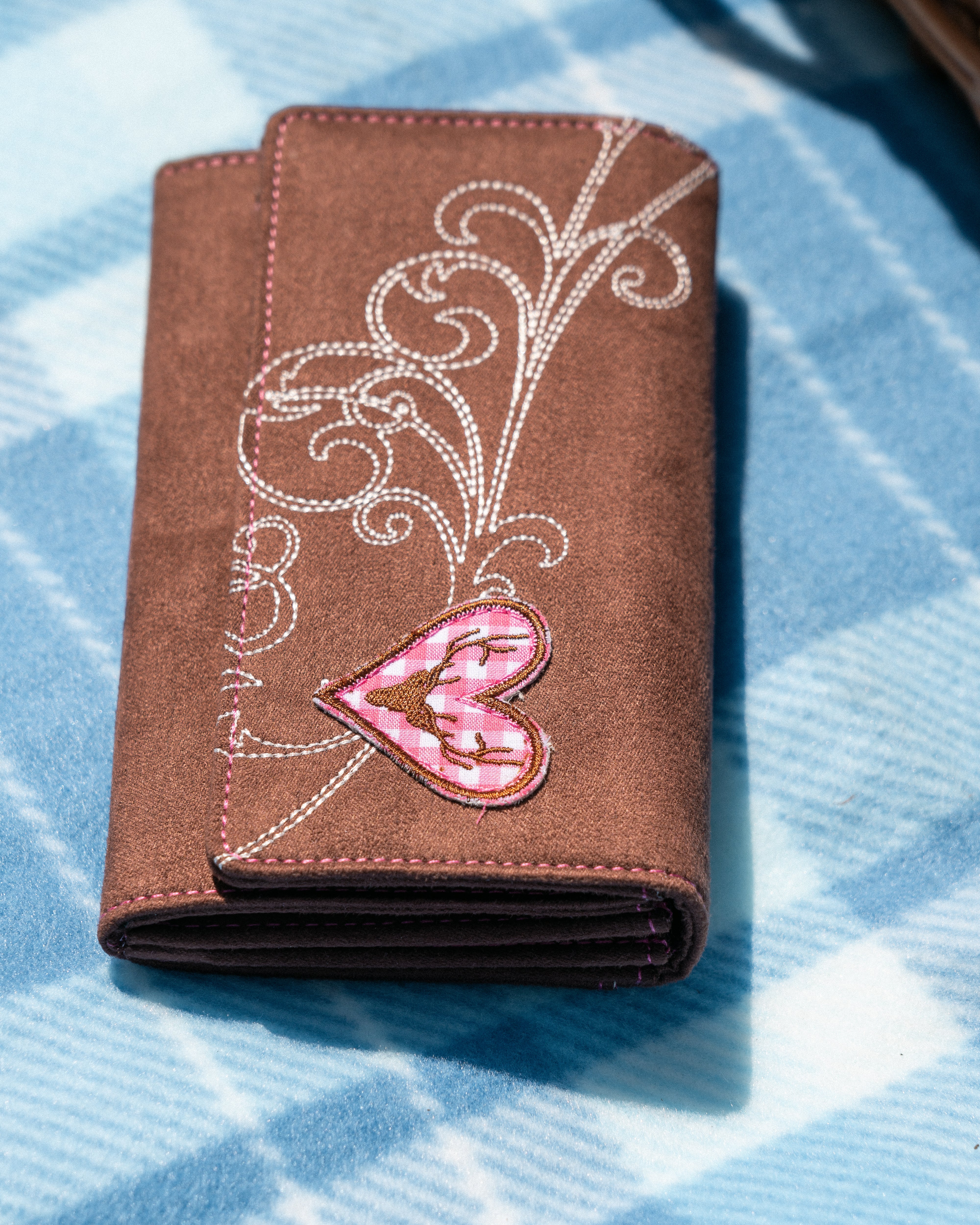 Friedrich 23 Bavaria Geldbörse Damen Rosa Stickerei