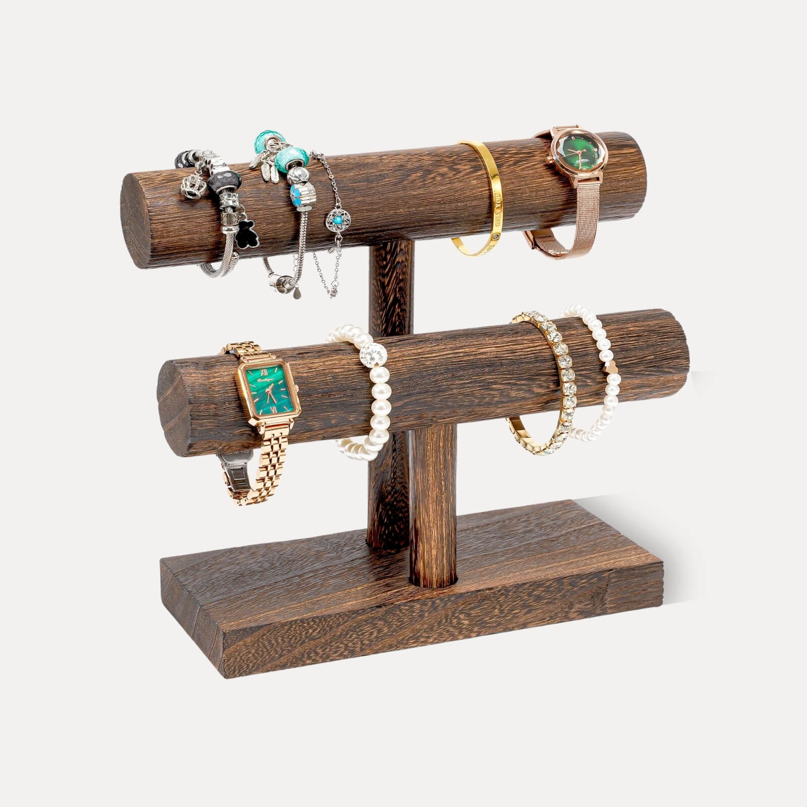 Lolalet Jewelry Stand Schmuckständer Holz Natur 3-stufig