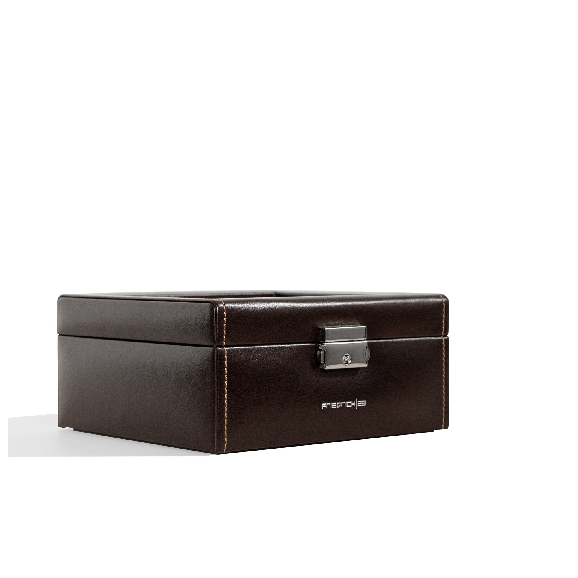 Friedrich 23 Bond Uhrenbox 6 Uhren Braun Kunstleder