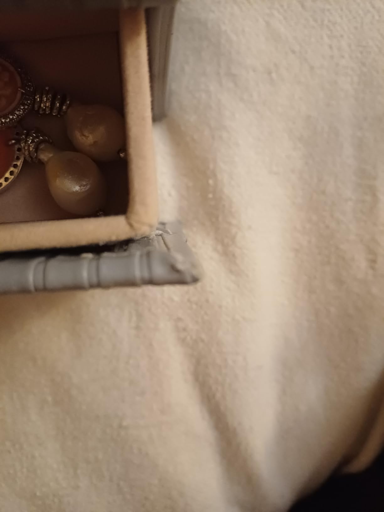 Dajasan Large Jewelry Box Schmuckkästchen Weiß 3 Ebenen Leder