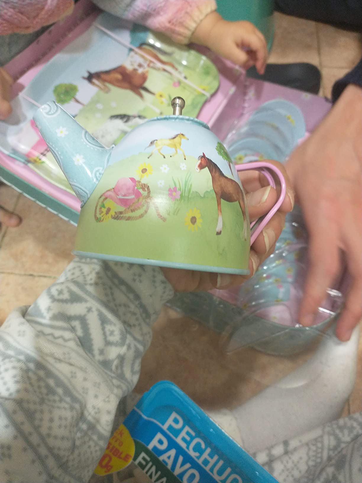 Jewelkeeper Tea Sets Tin Teeservice Pferde 15-teilig Zinn