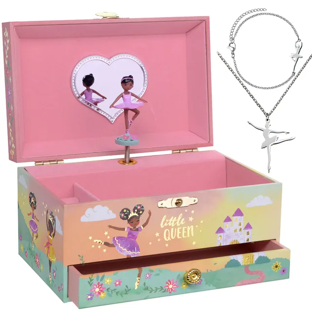 Jewelkeeper Ballerina Schmuckset Königin 3-teilig Musik