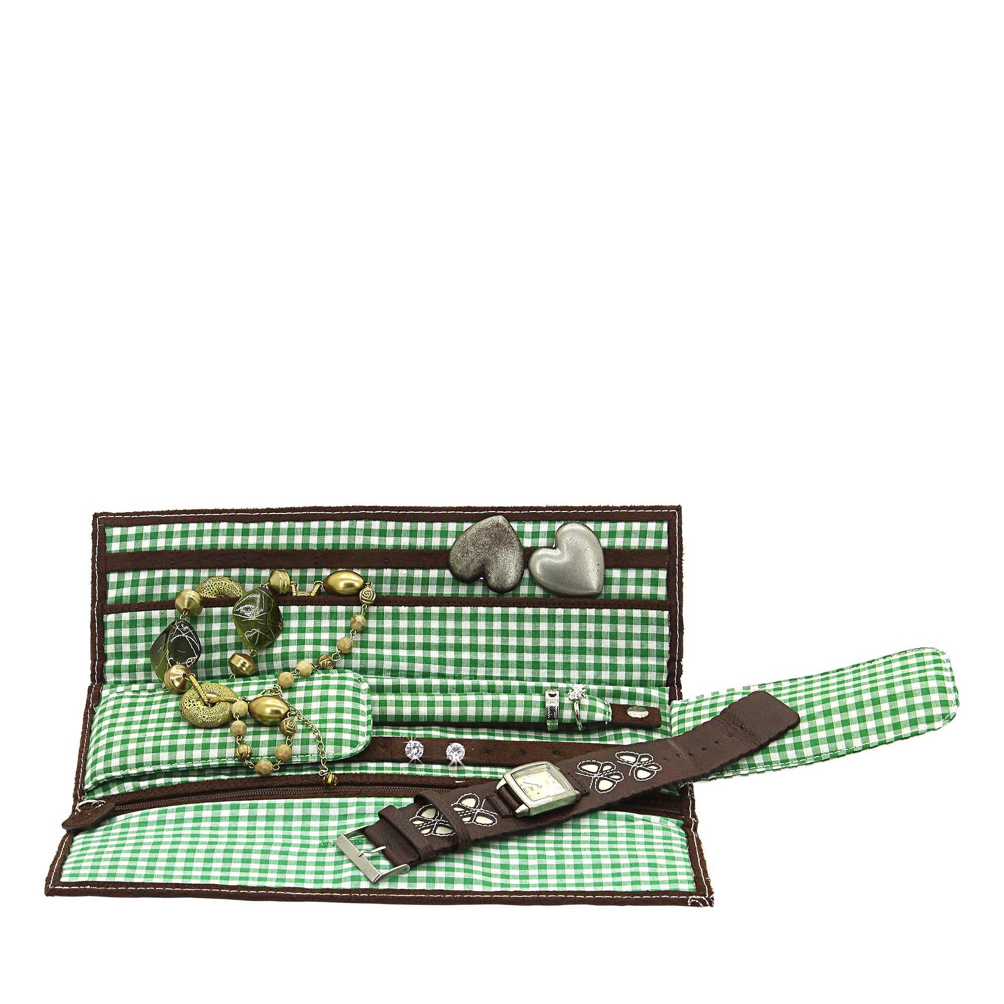 Friedrich 23 Bavaria Schmuckrolle Velour Trachten-Design Clutch