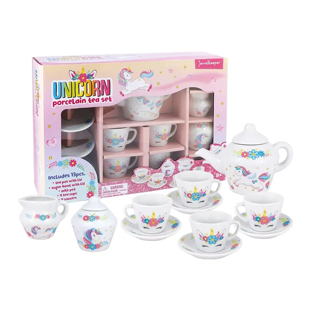Jewelkeeper Tea Sets Porcelain Teeservice Einhorn 13-teilig Porzellan