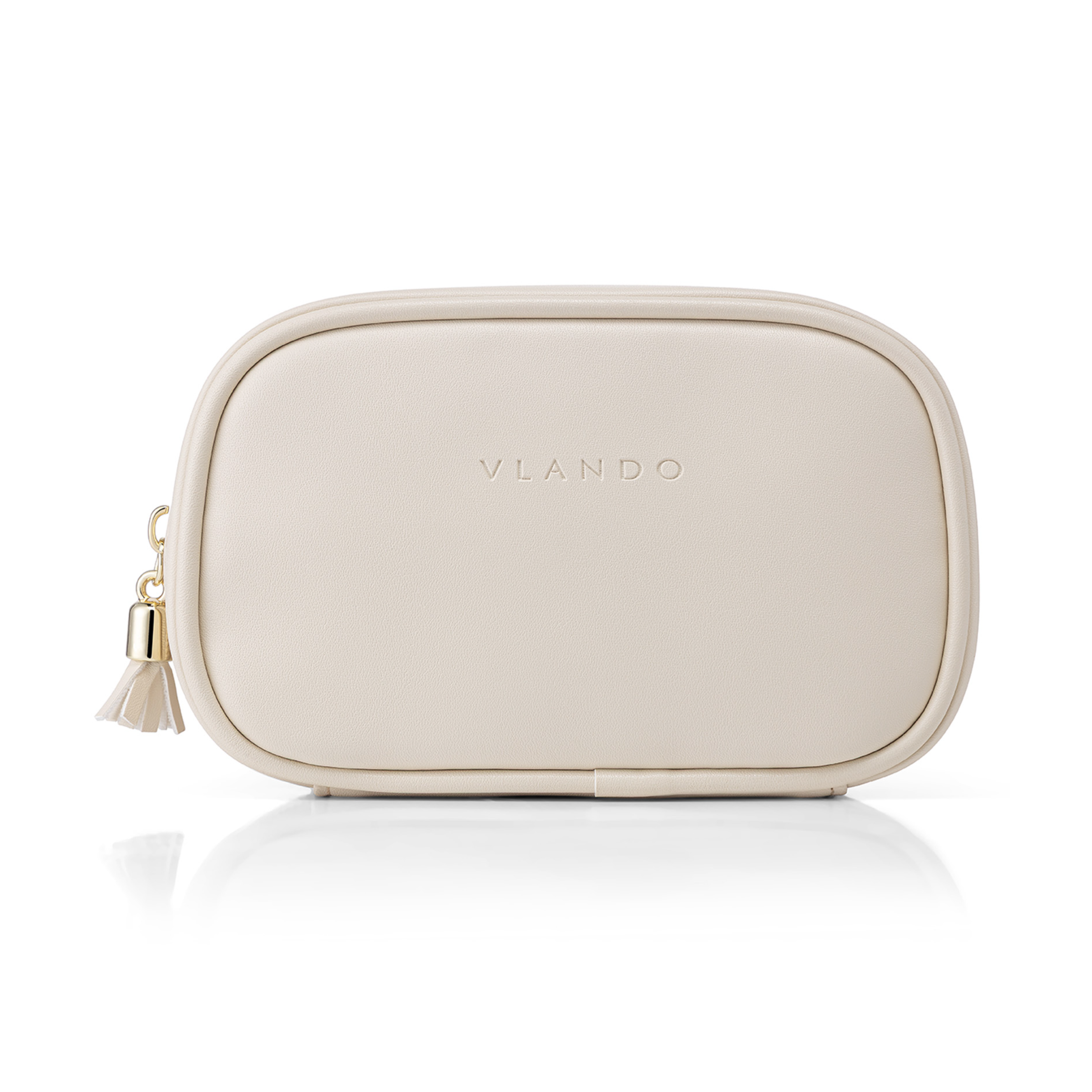 VLANDO Travel Ritual Kosmetiktasche Medium Cremeweiß