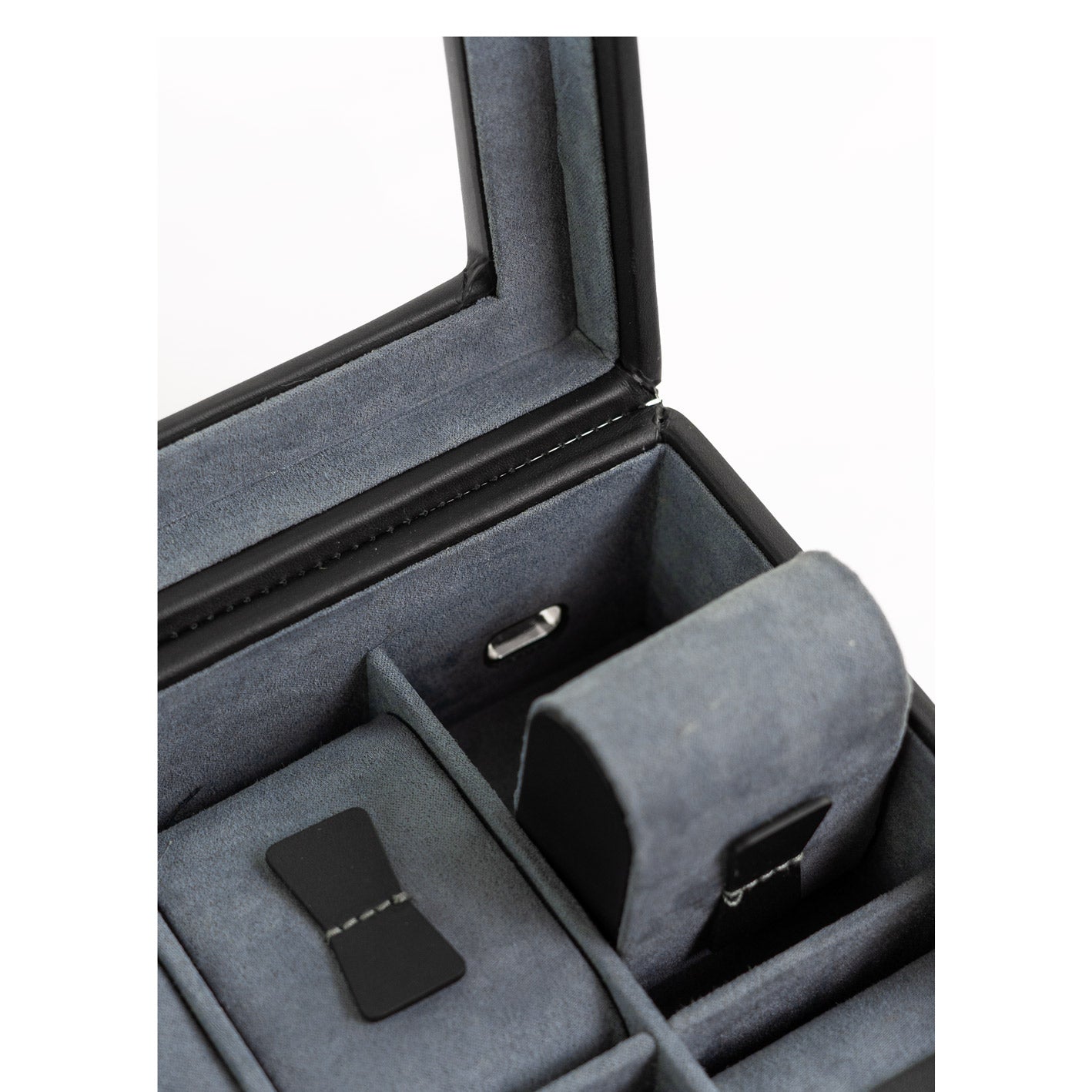 Friedrich 23 Infinity Uhrenbox Leder 10 Uhren Schwarz