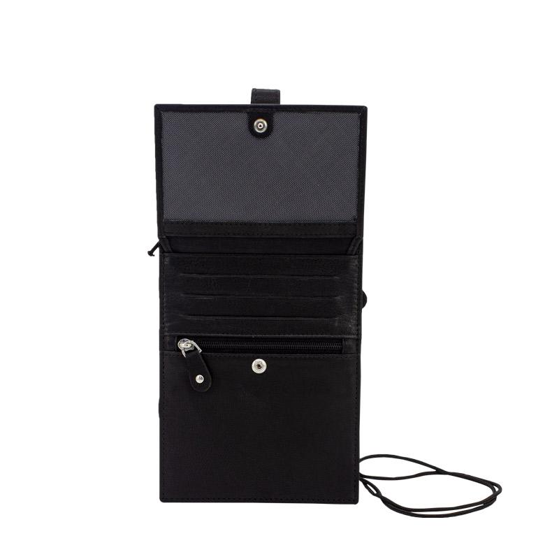 Friedrich 23 Cloe Brustbeutel Leder Schwarz RFID