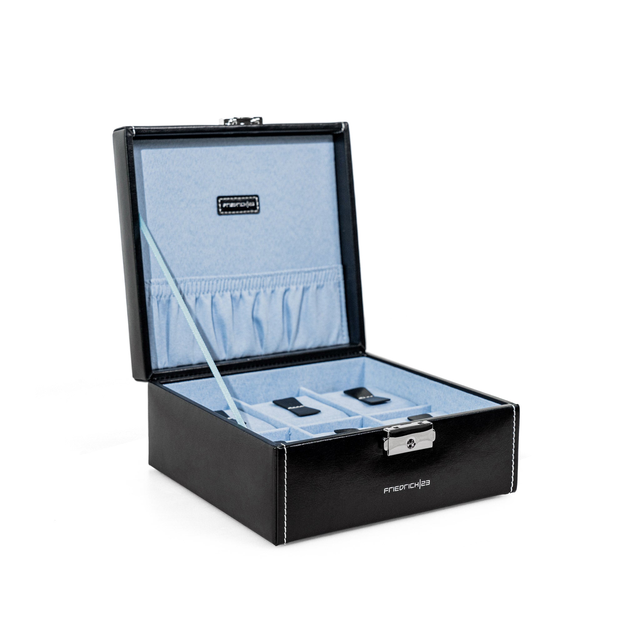 Friedrich 23 Bond Uhrenbox 6 Uhren schwarz abschließbar