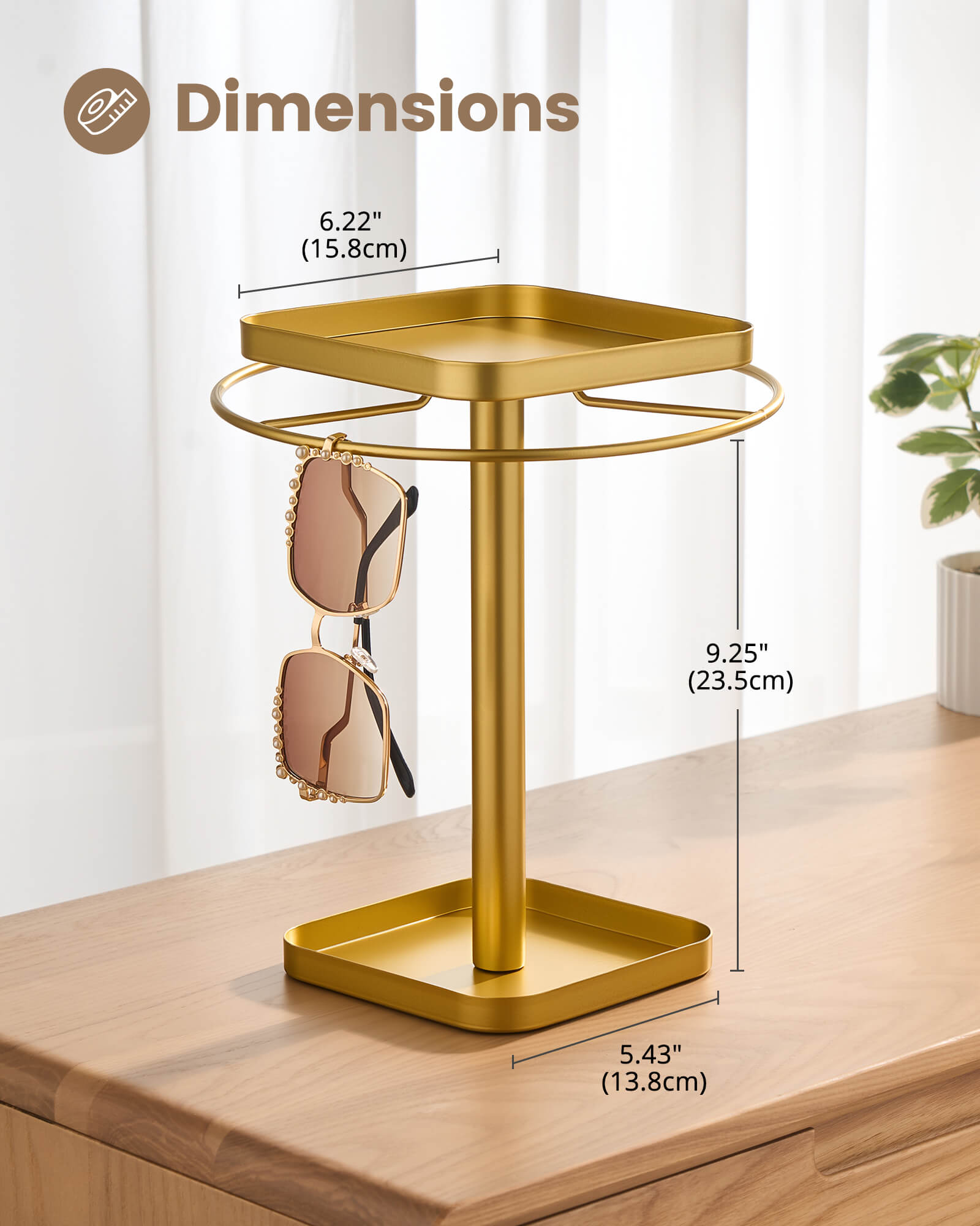 Lolalet Sunglass Box 360 Brillenständer Gold Large Metall