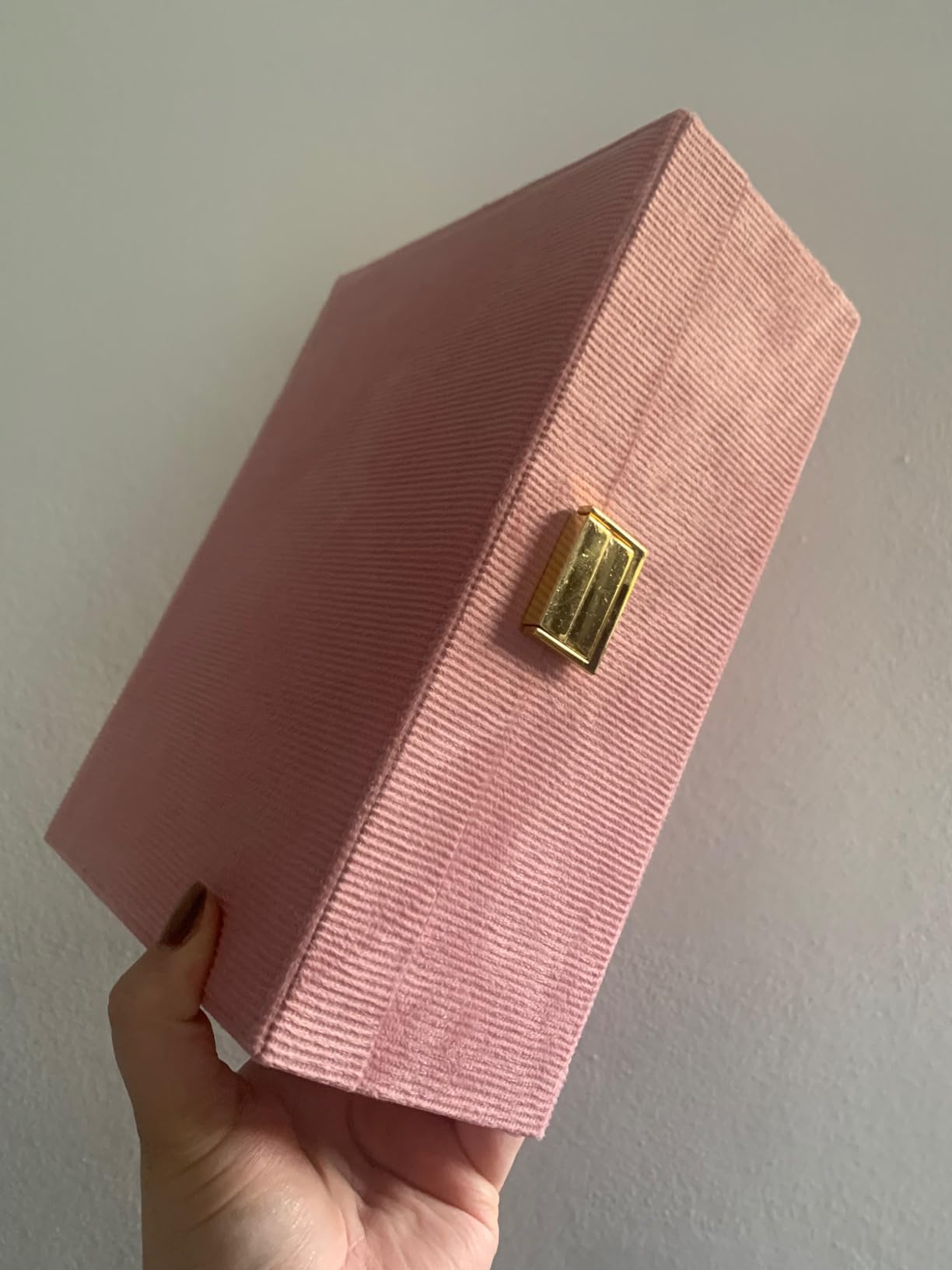 Dajasan Small Jewelry Box Schmuckkästchen Rosa 2 Etagen
