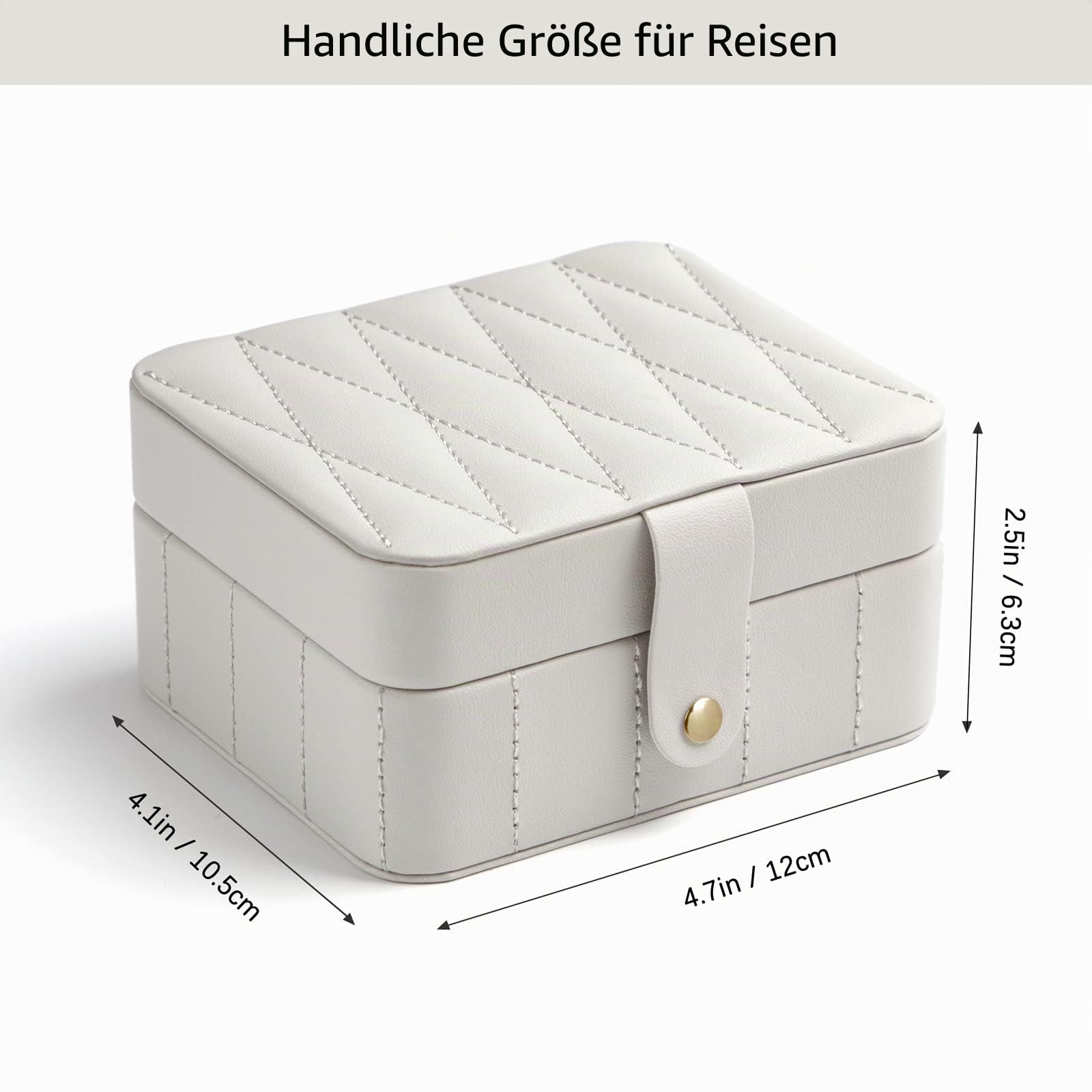 KAMIER Mini Jewelry Boxes Schmuckkästchen Grau Diamant