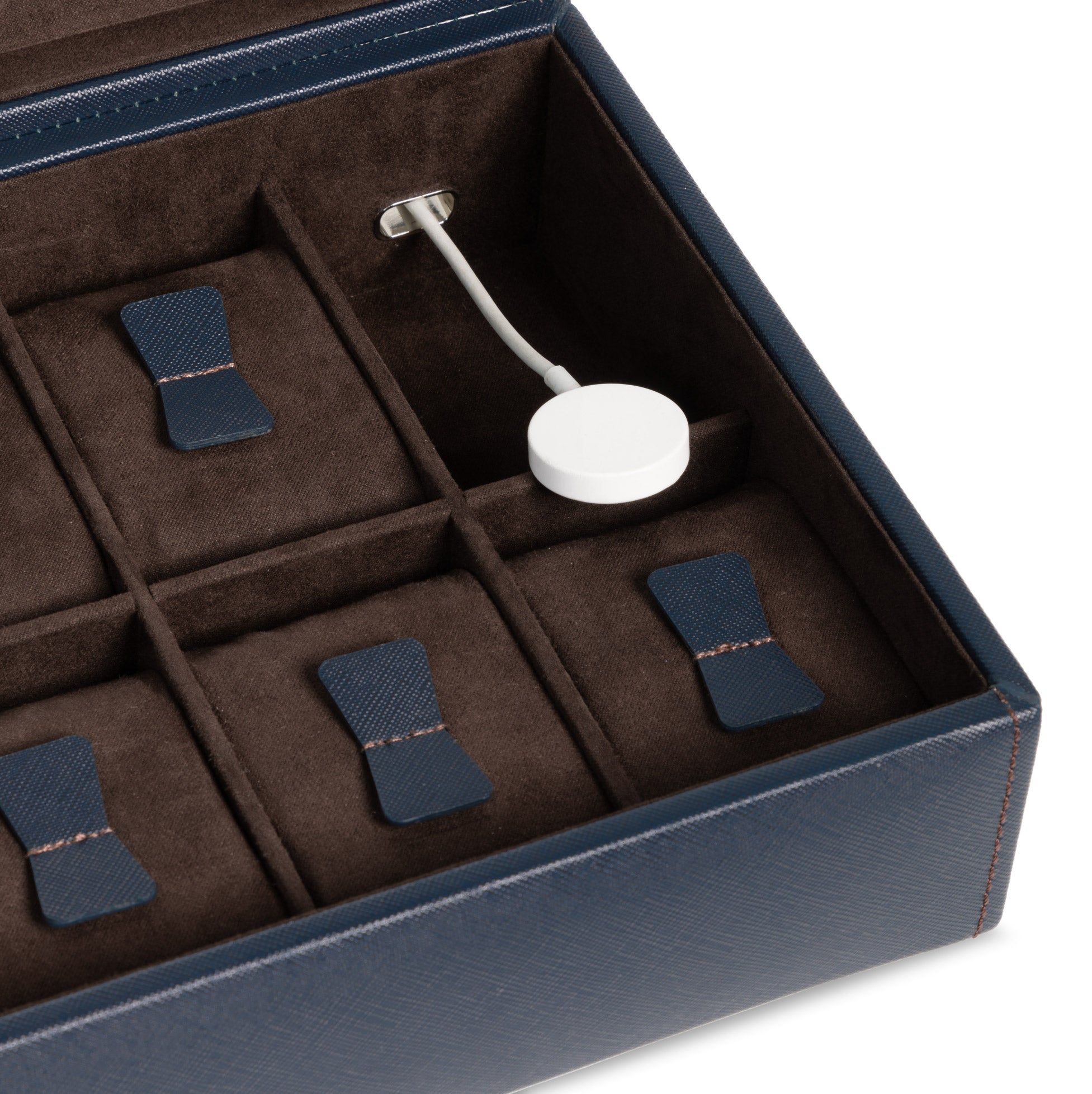 Friedrich 23 Bond Uhrenbox Schwarz 10 Uhren Cross Grain