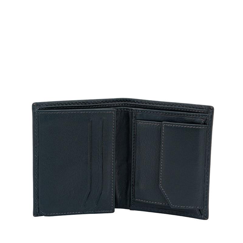 Friedrich 23 Cloe HF Geldbörse Leder Graublau RFID
