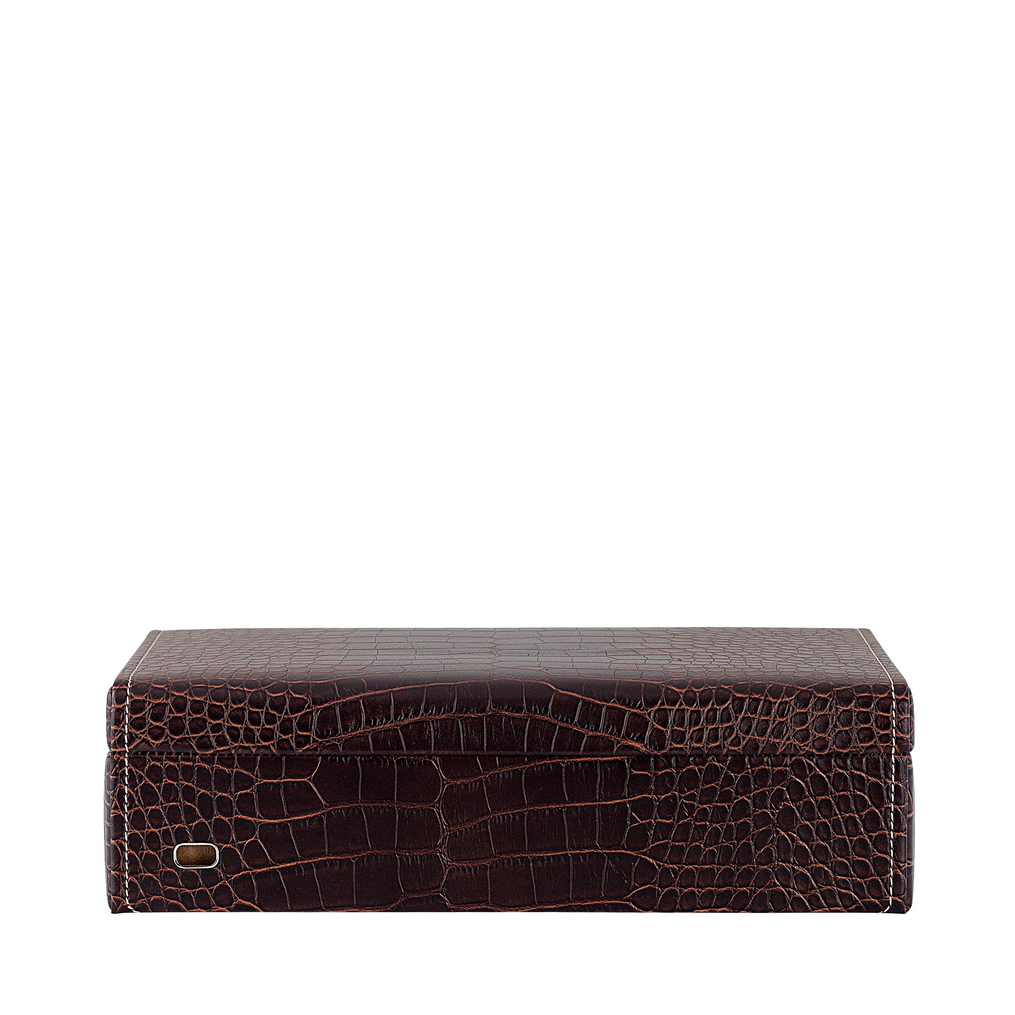 Friedrich 23 Le Croc Uhrenbox 10 Uhren Braun Kroko