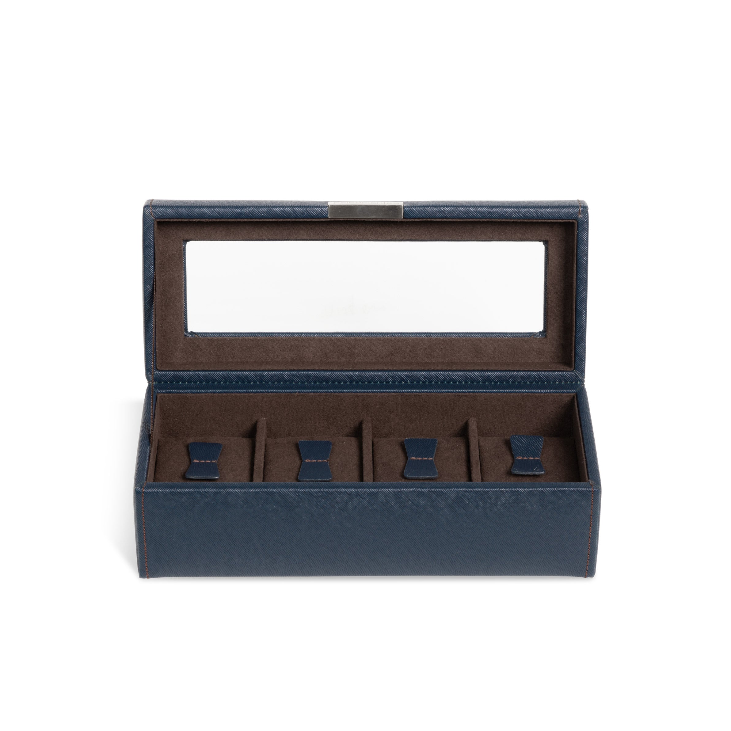 Friedrich 23 Bond Uhrenbox 4 Uhren Glasdeckel Schwarz