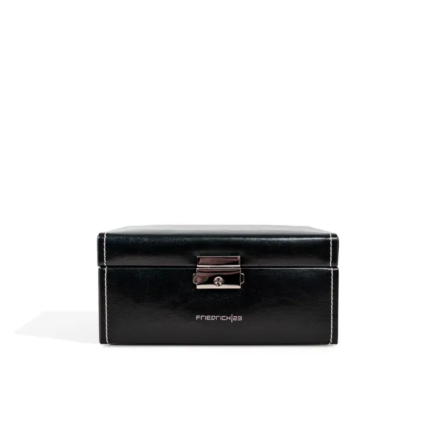 Friedrich 23 Bond Uhrenbox 6 Uhren schwarz abschließbar