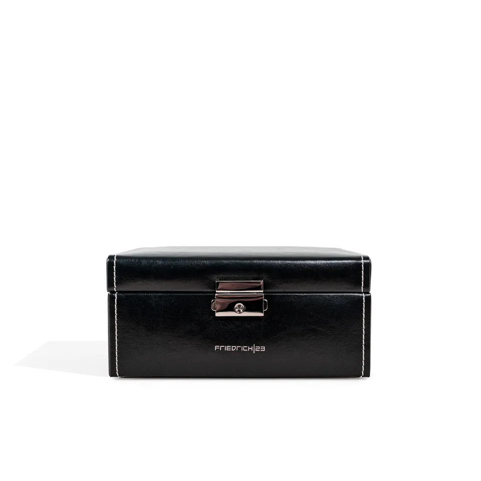 Friedrich 23 Bond Uhrenbox 6 Uhren schwarz abschließbar