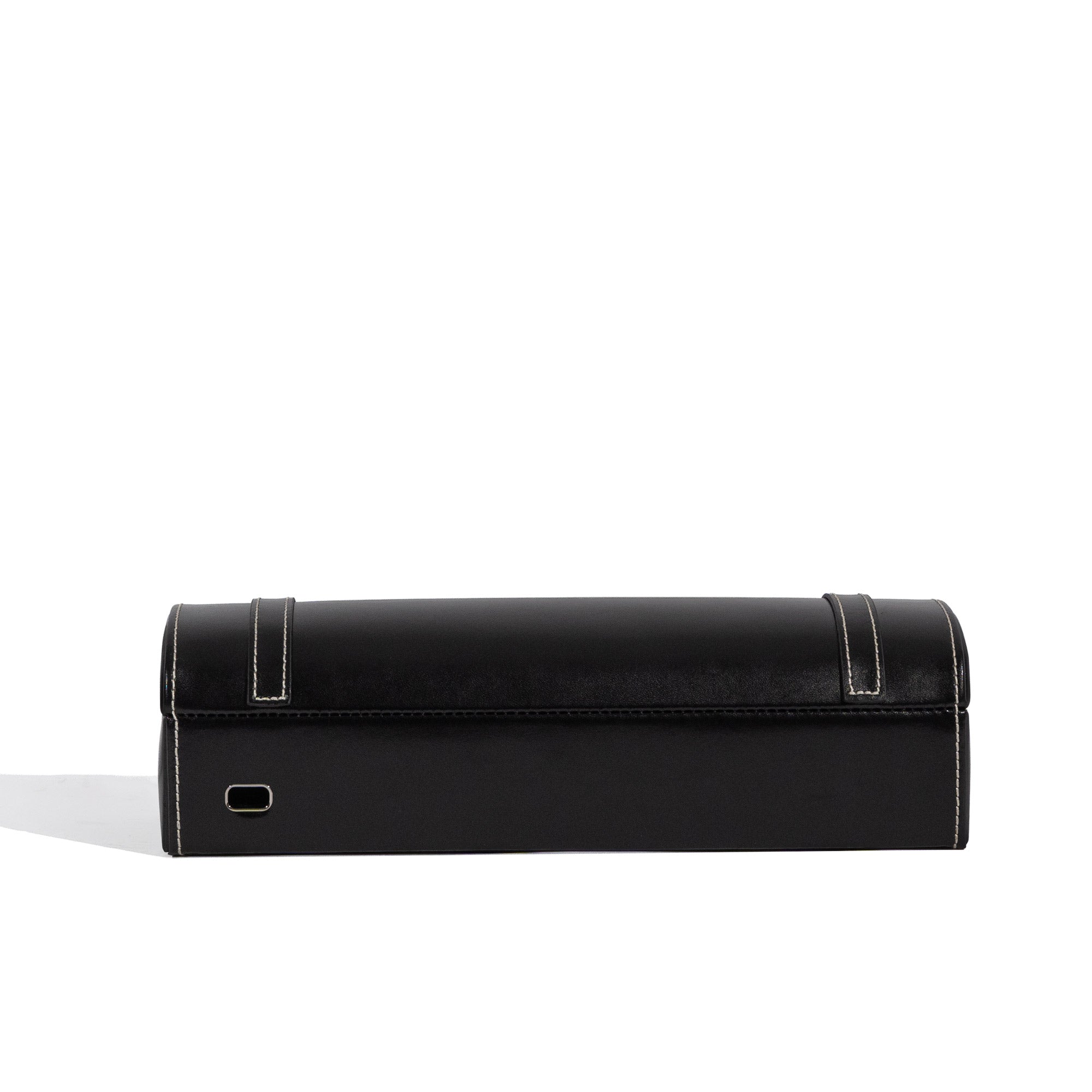 Friedrich 23 London Uhrenbox Leder Schwarz für 5 Uhren