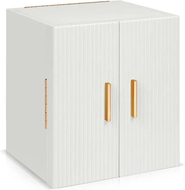 Dajasan Large Jewelry Box Schmuckkästchen Weiß Spiegel