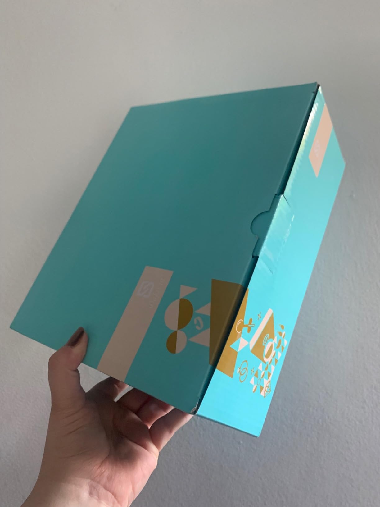 Dajasan Small Jewelry Box Schmuckkästchen Rosa 2 Etagen