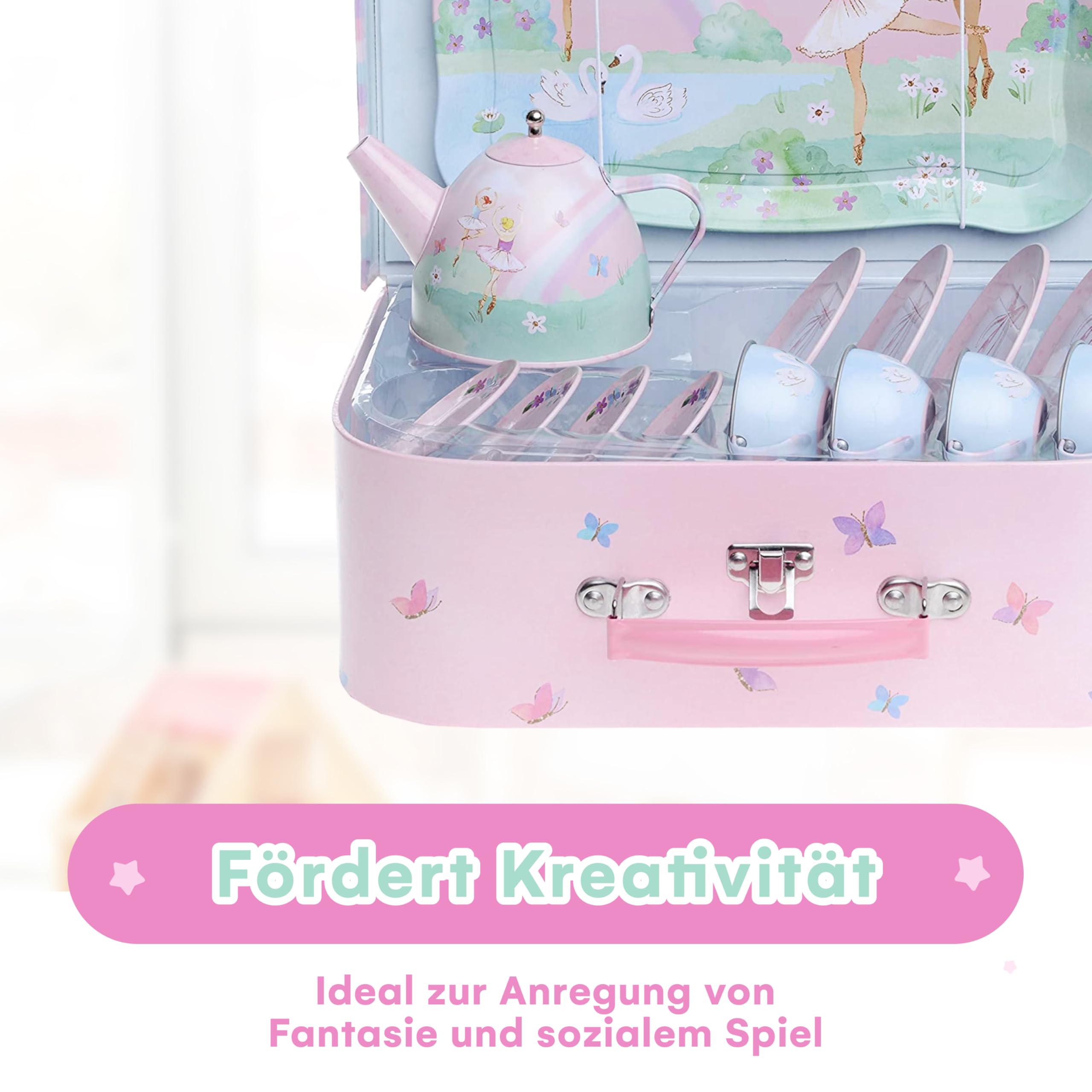 Jewelkeeper Tea Sets Teeservice Ballerina 15-teilig Zinn