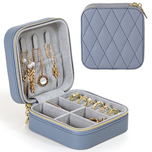 KAMIER Mini Jewelry Boxes Schmuckkästchen PU-Leder 10 cm