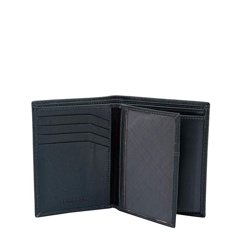 Friedrich 23 Cloe Geldbörse Leder RFID Blau 12,5 cm