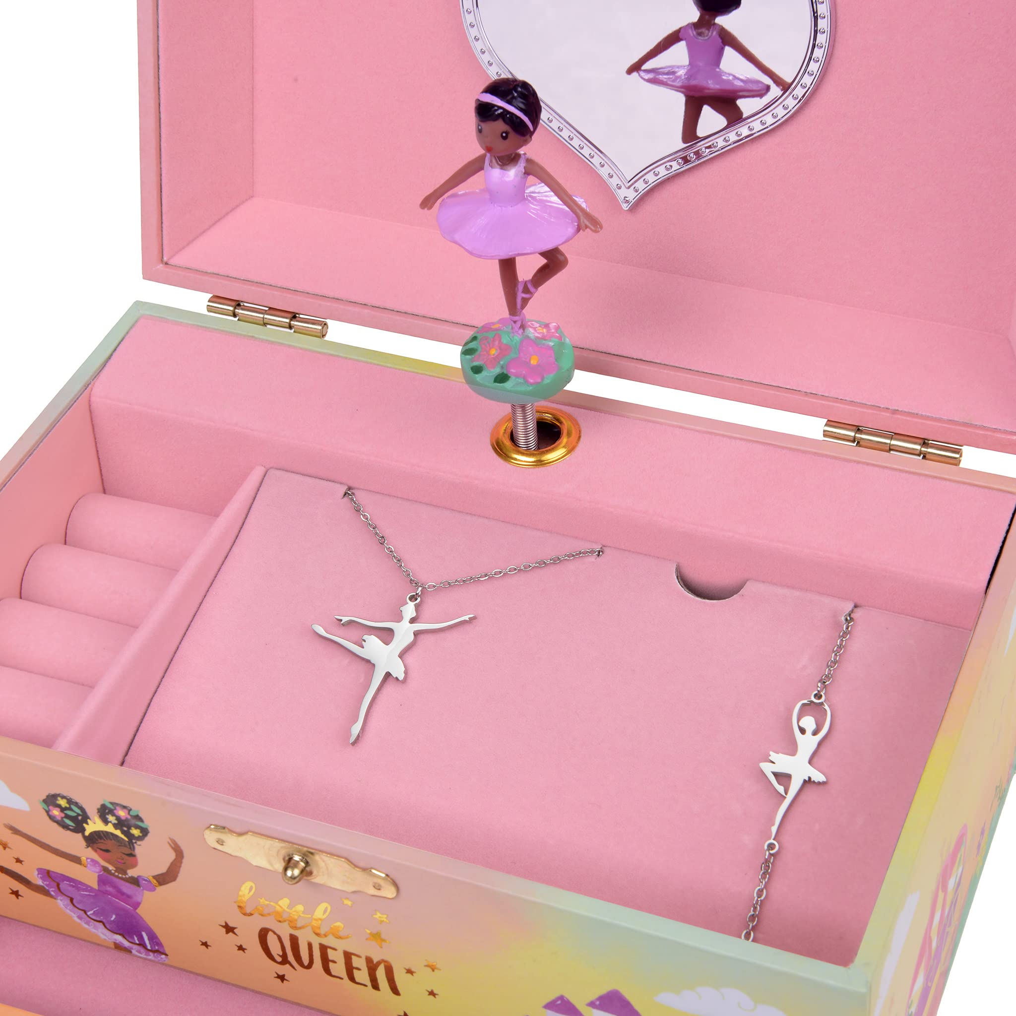 Jewelkeeper Ballerina Schmuckset Königin 3-teilig Musik